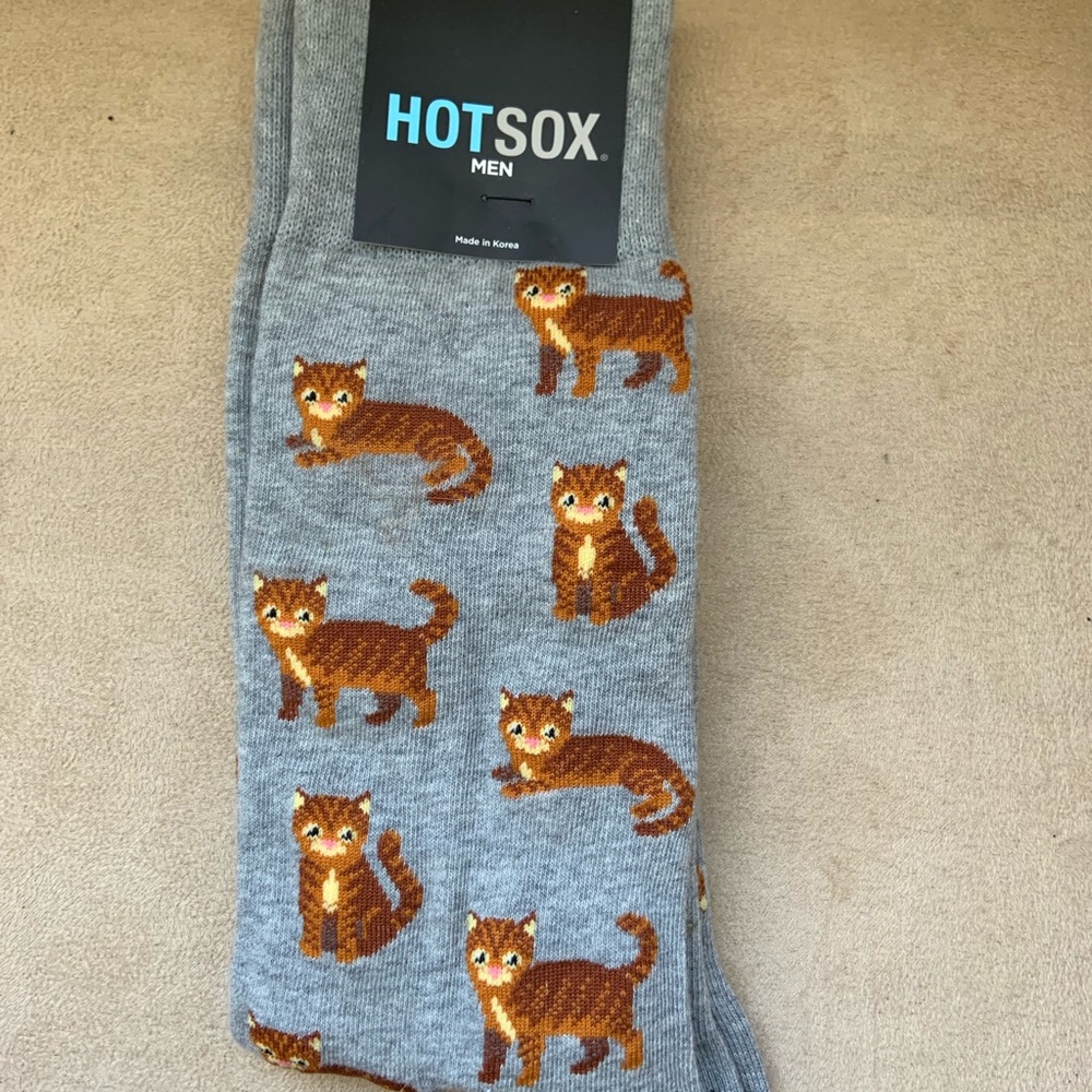 ‼️BRAND NEW‼️HOTSOX men’s cat socks